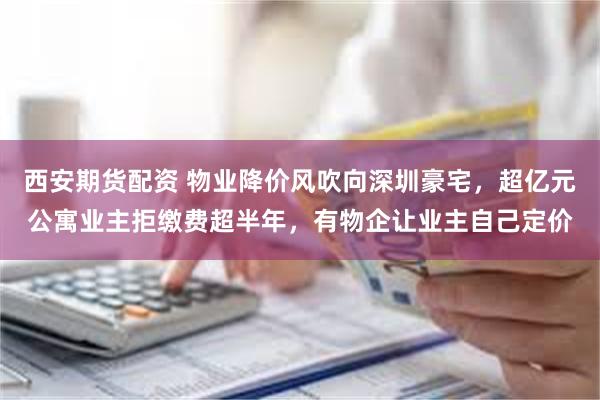 西安期货配资 物业降价风吹向深圳豪宅，超亿元公寓业主拒缴费超半年，有物企让业主自己定价
