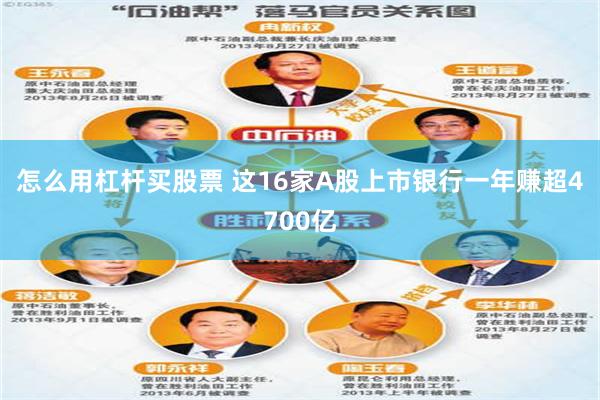 怎么用杠杆买股票 这16家A股上市银行一年赚超4700亿