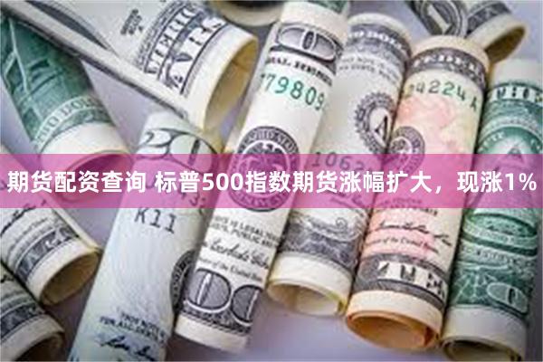 期货配资查询 标普500指数期货涨幅扩大，现涨1%