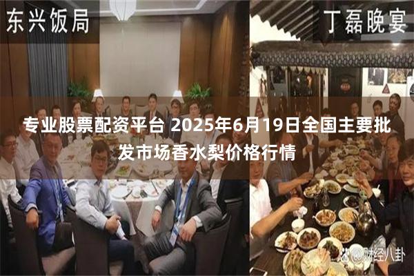 专业股票配资平台 2025年6月19日全国主要批发市场香水梨价格行情