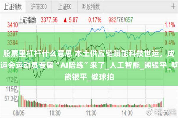 股票里杠杆什么意思 本土供应链赋能科技世运，成都世运会运动员专属“AI陪练”来了_人工智能_熊银平_壁球拍