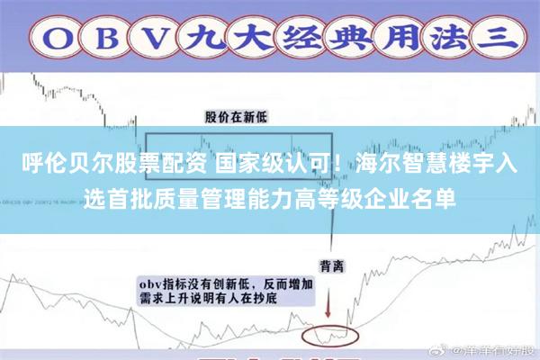 呼伦贝尔股票配资 国家级认可！海尔智慧楼宇入选首批质量管理能力高等级企业名单